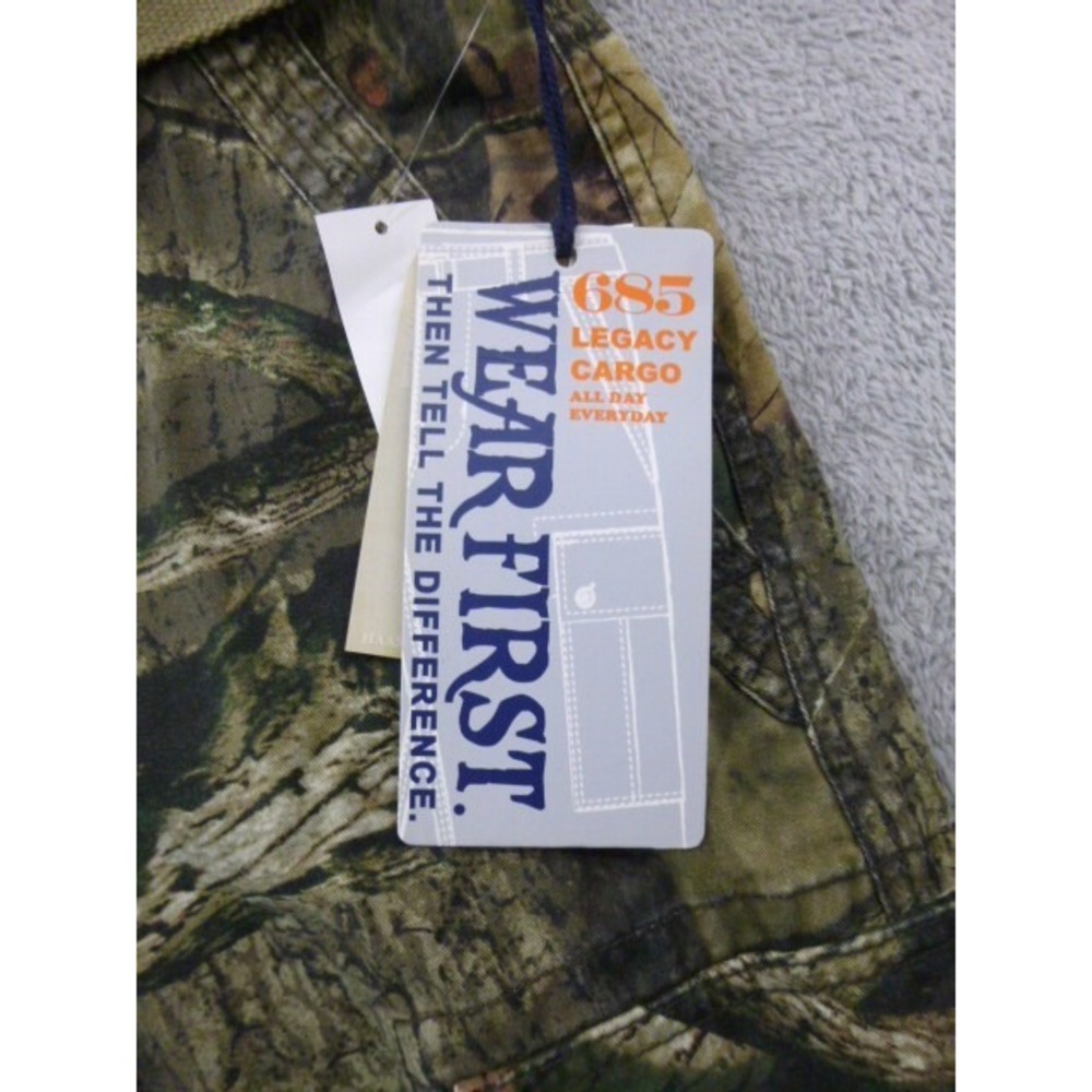 Wear First Cargo Pants Mens Size 40x30 685 Legacy Mossy Oak Infinity Camo Belted - Picture 15 of 16